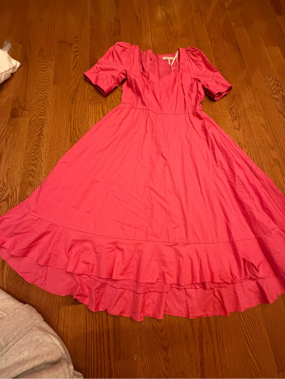 BCBG hot pink Midi Dress size XL